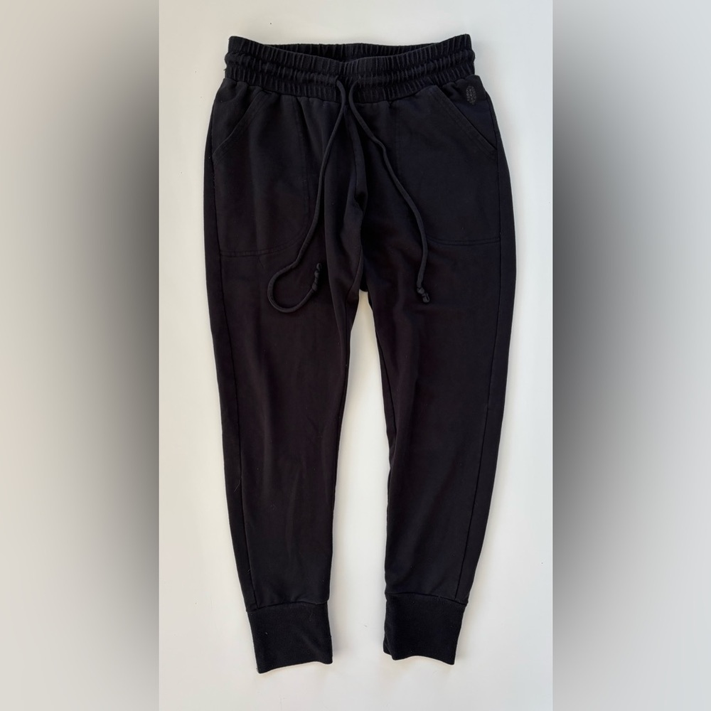 Free People Movement Black Sunny Skinny Sweat Pants Joggers Black Size Medium - Picture 3 of 13